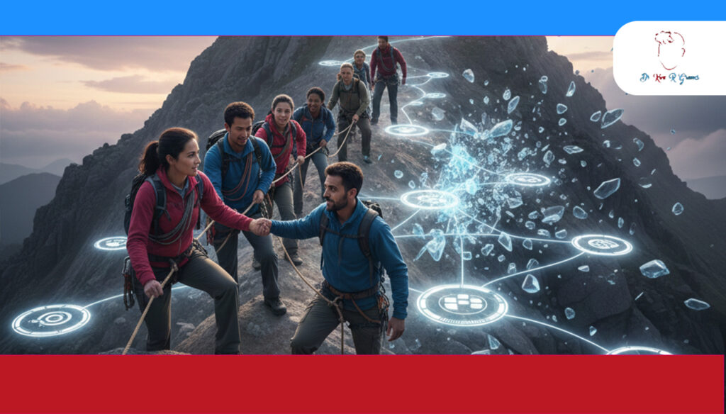 Dr. Kim R. Grimes leading a team through collaborative leadership strategies."